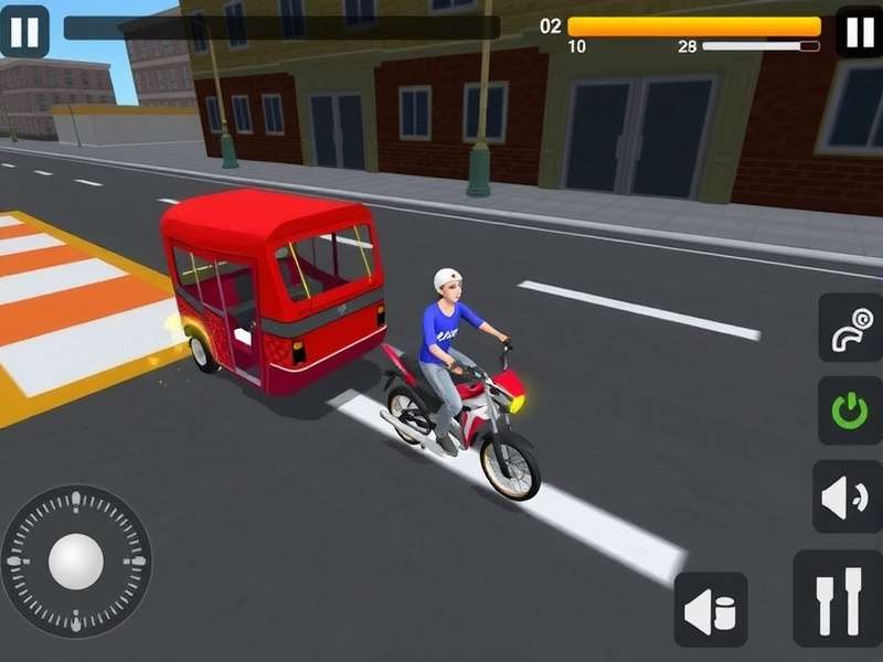 Rickshaw Blaze Rider Game Screenshot
